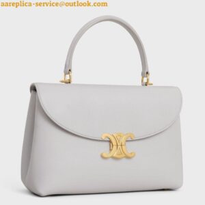 Replica Celine Nino Medium Bag in Cloudy Grey Calfskin