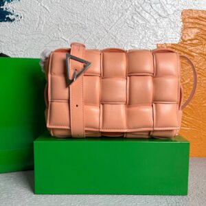 Replica Bottega Veneta BV 20206 Padded Cassette 591970 Pink Orange Gold