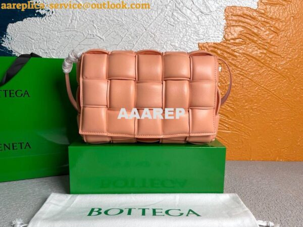 Replica Bottega Veneta BV 20206 Padded Cassette 591970 Pink Orange Gold 2