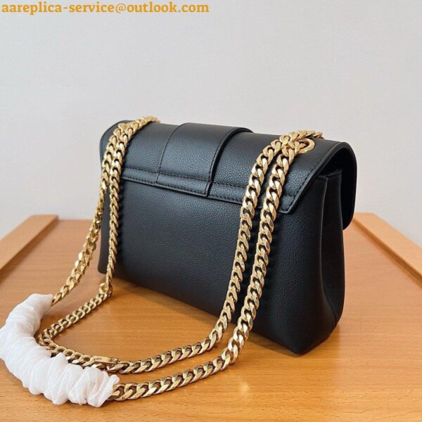 Replica Celine Teen Victoire Bag in Black Calfskin 6