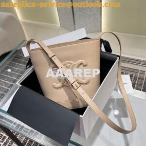 Replica Celine Small Bucket Cuir Triomphe In Smooth Calfskin 198243 Nu