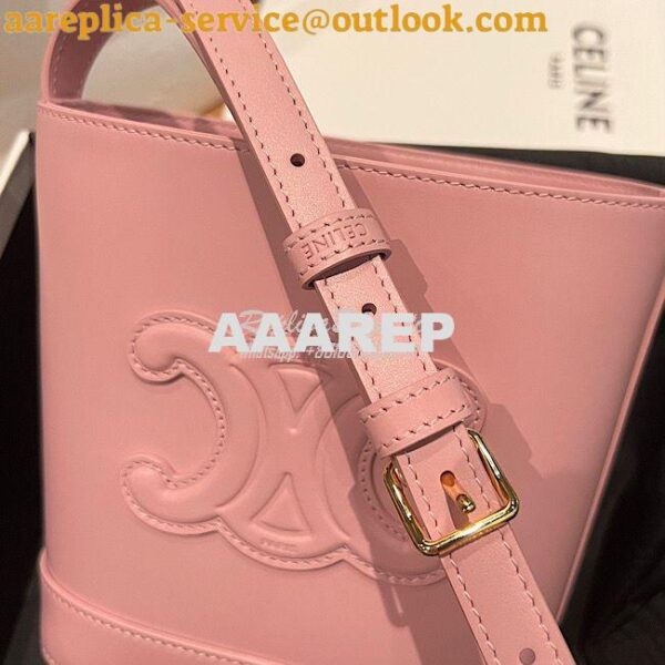 Replica Celine Small Bucket Cuir Triomphe In Smooth Calfskin 198243 Po 3