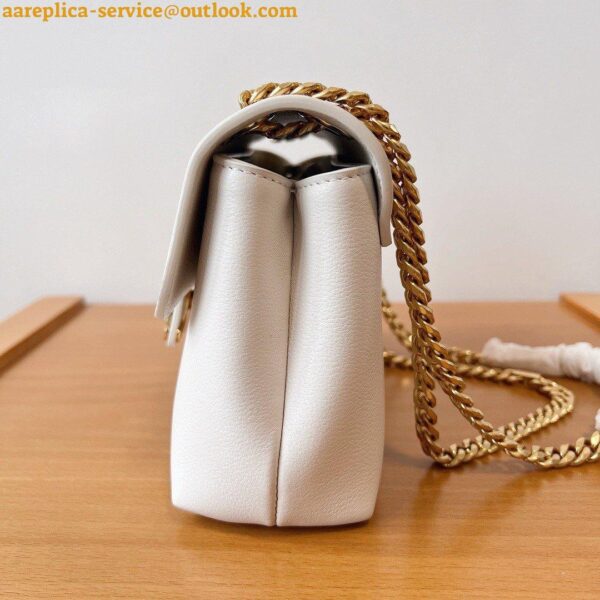 Replica Celine Teen Victoire Bag in White Calfskin 6