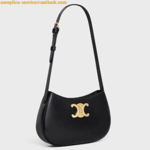 Replica Celine Tilly Medium Bag in Black Calfskin 2