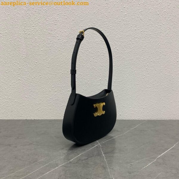 Replica Celine Tilly Medium Bag in Black Calfskin 13