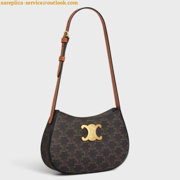 Replica Celine Tilly Medium Bag in Triomphe Canvas 4