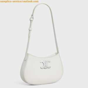 Replica Celine Tilly Medium Bag in White Calfskin 2