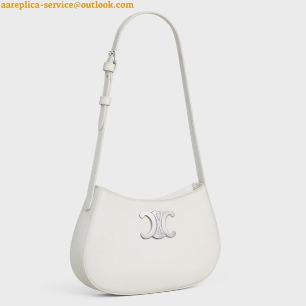 Replica Celine Tilly Medium Bag in White Calfskin 3