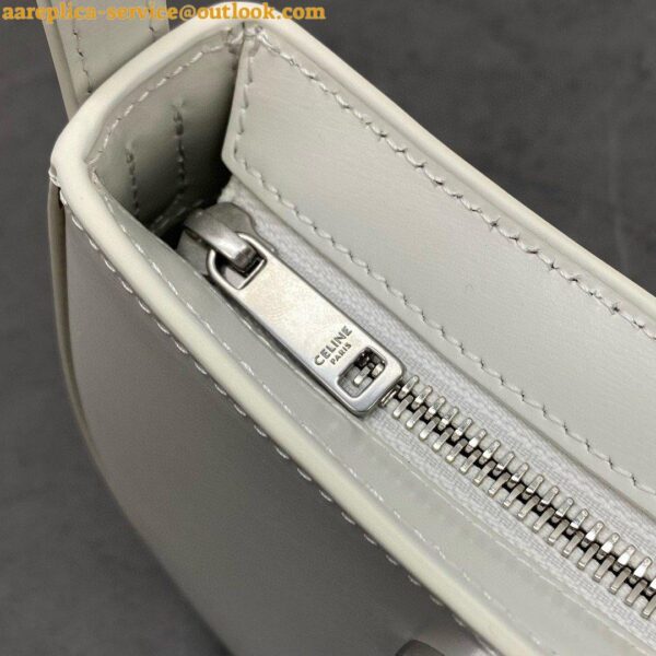 Replica Celine Tilly Medium Bag in White Calfskin 5