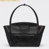 Replica Bottega Veneta Arco Medium Bag In Black Grained Leather