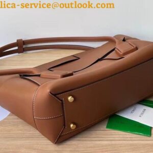 Replica Bottega Veneta Arco Medium Bag In Caramel Intrecciato Calfskin 2