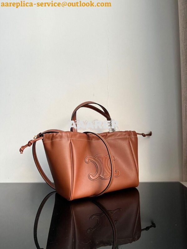 Replica Celine Small Cabas Drawstring Cuir Triomphe In Smooth Calfskin 2