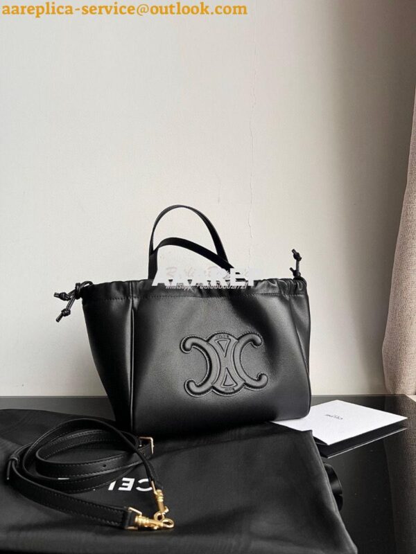 Replica Celine Small Cabas Drawstring Cuir Triomphe In Smooth Calfskin 2