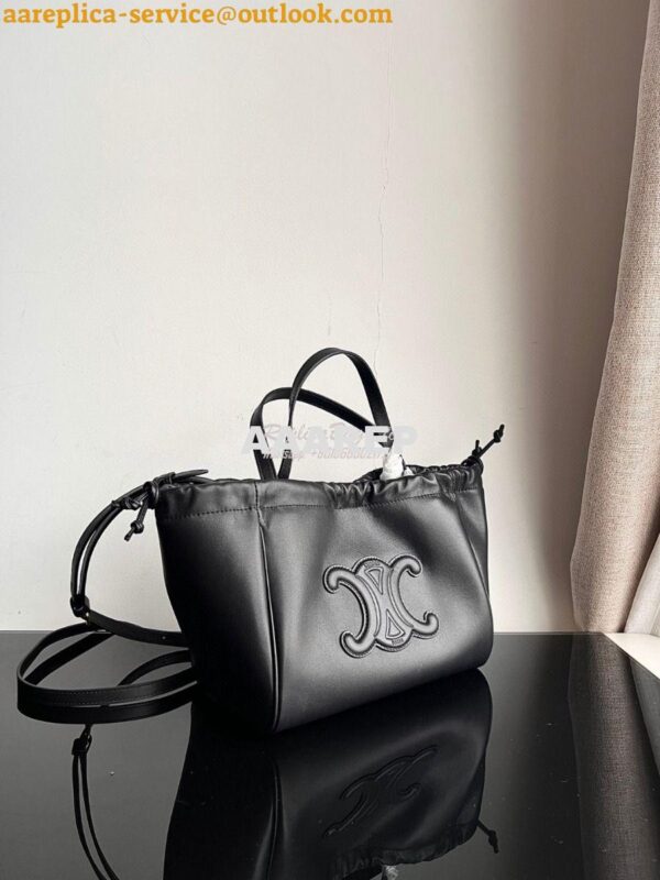 Replica Celine Small Cabas Drawstring Cuir Triomphe In Smooth Calfskin 3