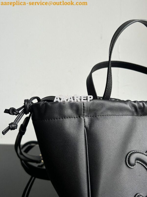 Replica Celine Small Cabas Drawstring Cuir Triomphe In Smooth Calfskin 7