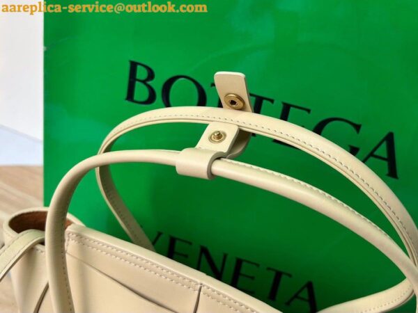 Replica Bottega Veneta Arco Mini Bag In Beige Intrecciato Calfskin 9