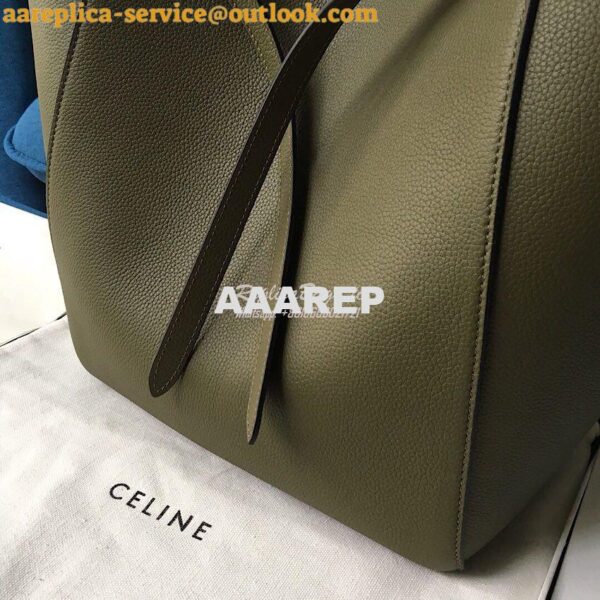 Replica Celine Small Cabas Phantom In Soft Grained Calfskin 189023 Arm 5