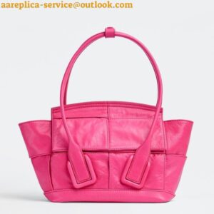 Replica Bottega Veneta Arco Mini Bag In Pink Intrecciato Leather 2