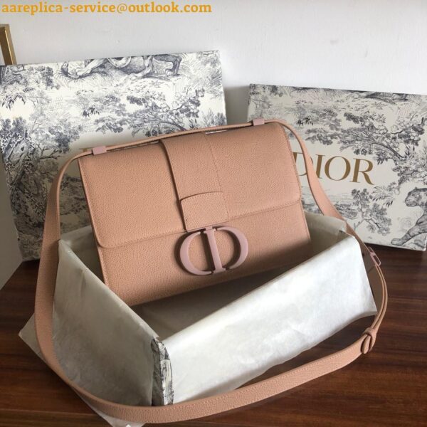 Replica Dior 30 Montaigne Medium Bag In Poudre Ultramatte Grained Calfskin 11