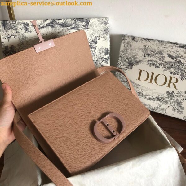 Replica Dior 30 Montaigne Medium Bag In Poudre Ultramatte Grained Calfskin 12