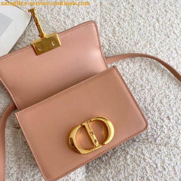 Replica Dior 30 Montaigne Micro Bag In Poudre Box Calfskin 10