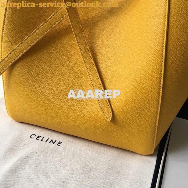 Replica Celine Small Cabas Phantom In Soft Grained Calfskin 189023 Yel 7