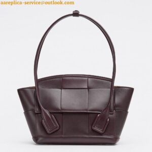 Replica Bottega Veneta Arco Small Bag In Grape Intrecciato Calfskin