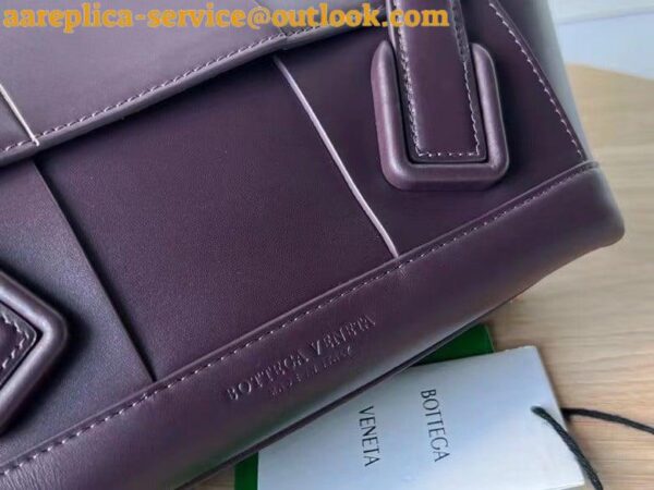 Replica Bottega Veneta Arco Small Bag In Grape Intrecciato Calfskin 5