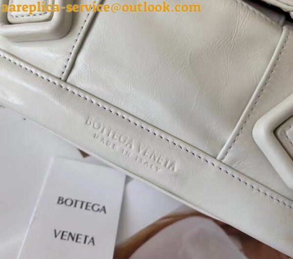 Replica Bottega Veneta Arco Small Bag In White Intrecciato Leather 5