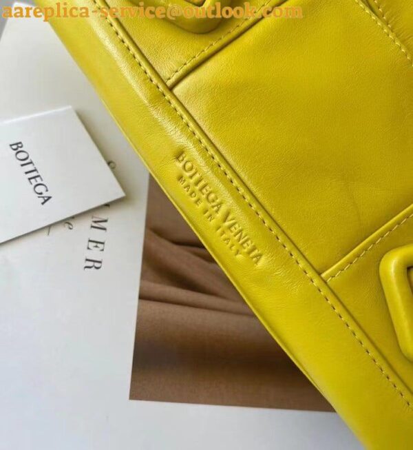 Replica Bottega Veneta Arco Small Bag In Yellow Intrecciato Leather 6