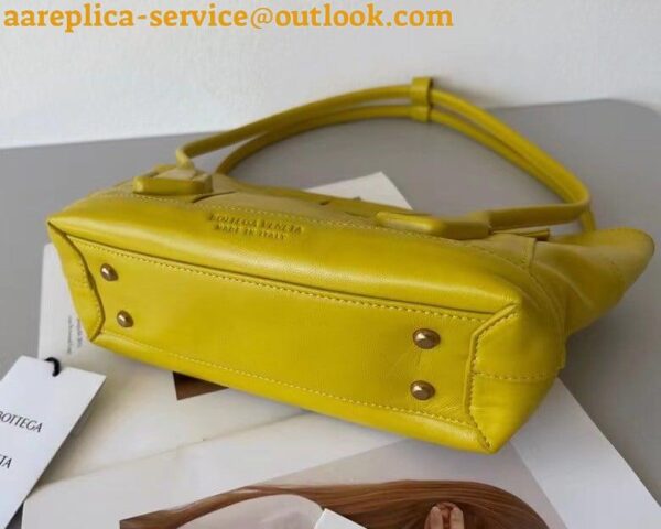 Replica Bottega Veneta Arco Small Bag In Yellow Intrecciato Leather 8