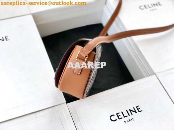 Replica Celine Small Crécy Bag In Maillon Triomphe Jacquard And Calfsk 3