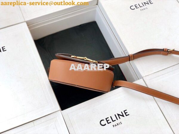 Replica Celine Small Crécy Bag In Maillon Triomphe Jacquard And Calfsk 4