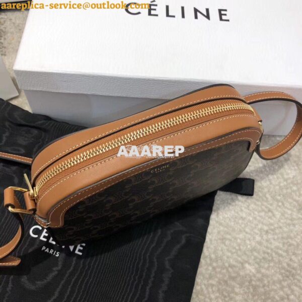 Replica Celine Small Camera Bag In Triomphe Canvas 191522 14