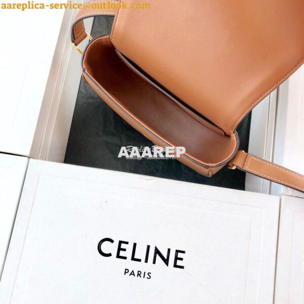 Replica Celine Small Crécy Bag In Maillon Triomphe Jacquard And Calfsk 11