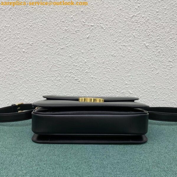 Replica Celine Triomphe Large Bag In Black Calfskin 6