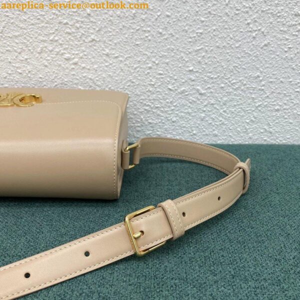 Replica Celine Triomphe Large Bag In Nude Calfskin 6