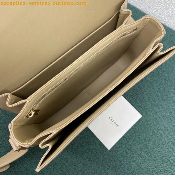 Replica Celine Triomphe Large Bag In Nude Calfskin 9