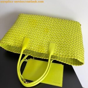 Replica Bottega Veneta Cabat Large Bag In Acid Kiwi Intrecciato Lambskin 2