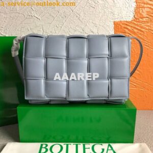 Replica Bottega Veneta BV 591970 Padded Cassette 20206 Grey Gold 2