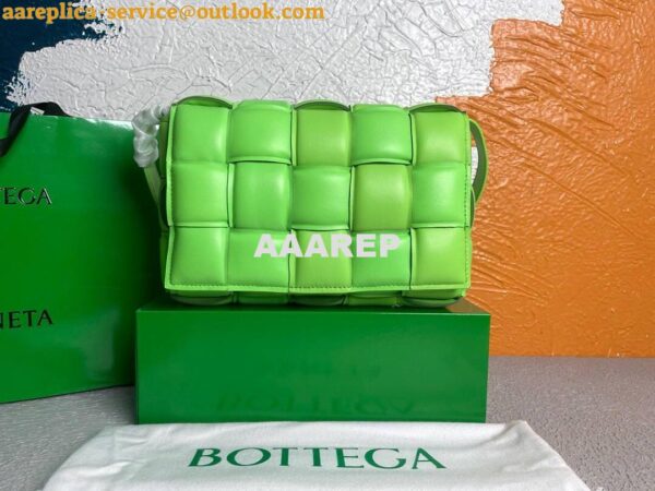 Replica Bottega Veneta BV 591970 Padded Cassette 20206 Lemon Green Silver 2