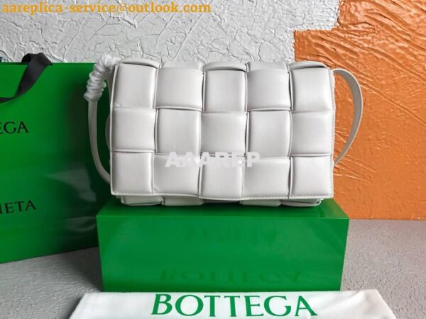 Replica Bottega Veneta BV 591970 Padded Cassette 20206 White Gold 2