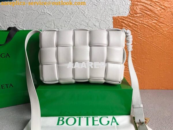 Replica Bottega Veneta BV 591970 Padded Cassette 20206 White Gold 3