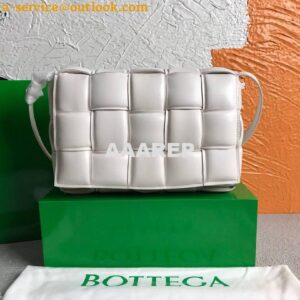 Replica Bottega Veneta BV 591970 Padded Cassette 20206 White Silver 2