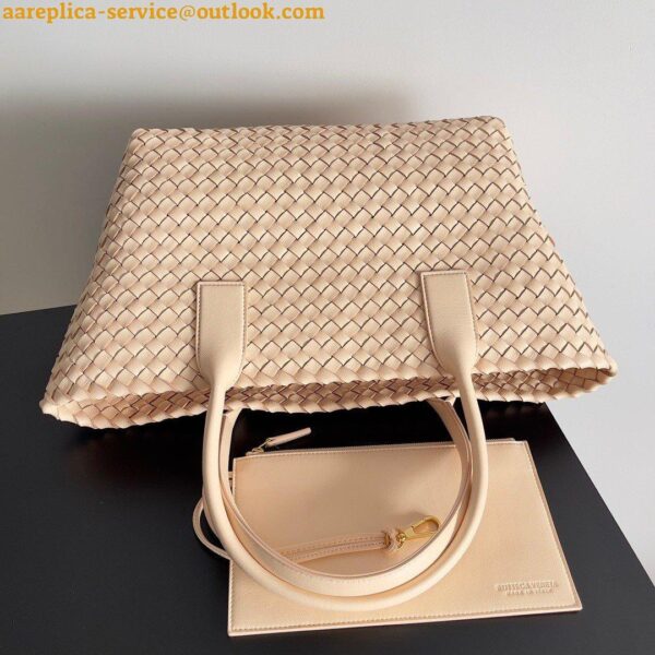 Replica Bottega Veneta Cabat Medium Bag In Melon Intrecciato Lambskin 3