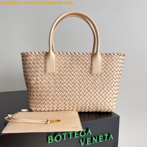 Replica Bottega Veneta Cabat Medium Bag In Melon Intrecciato Lambskin 11