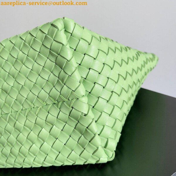 Replica Bottega Veneta Cabat Medium Bag In Pistachio Intrecciato Lambskin 4