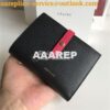 Replica Celine Strap medium/large multifunction wallet in black graine 2