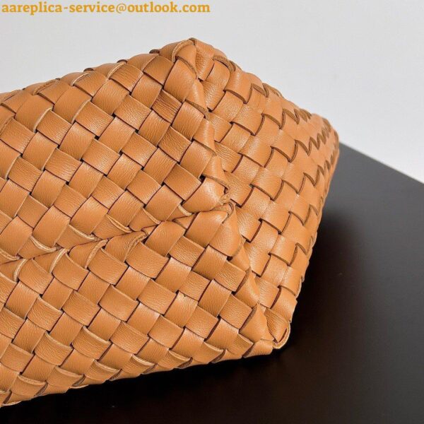 Replica Bottega Veneta Cabat Mini Bag In Caramel Intrecciato Lambskin 7