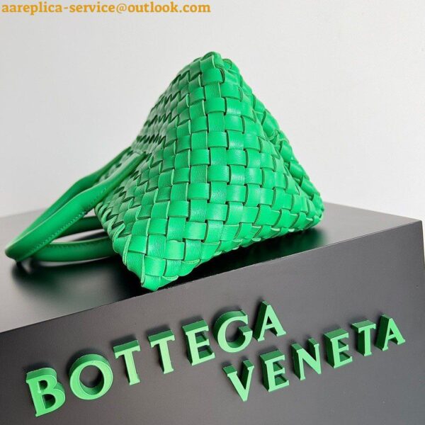 Replica Bottega Veneta Cabat Mini Bag In Green Intrecciato Lambskin 5